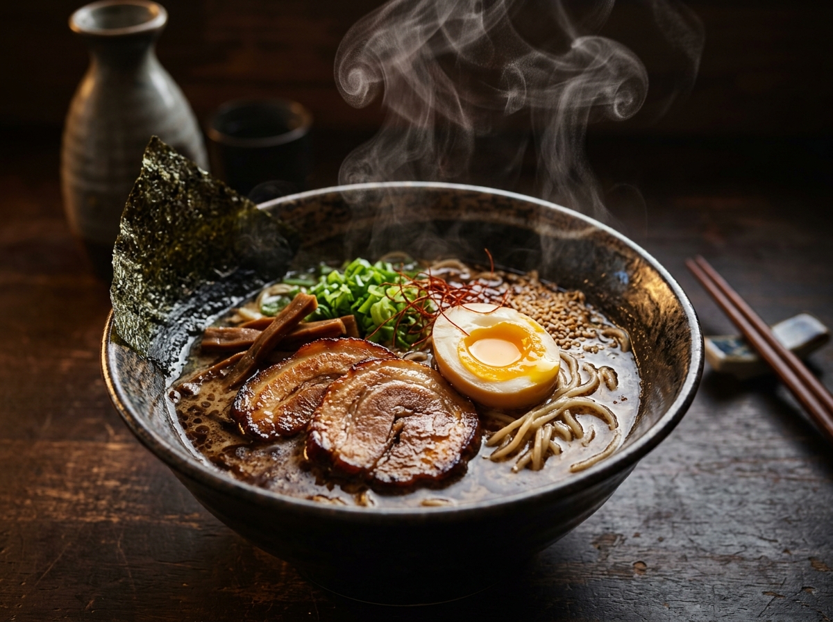 Tonkotsu ramen with chashu pork